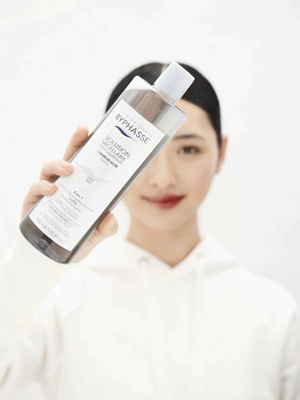 Byphasse Micellar Makeup Remover Solution Activated Charcoal 500ml